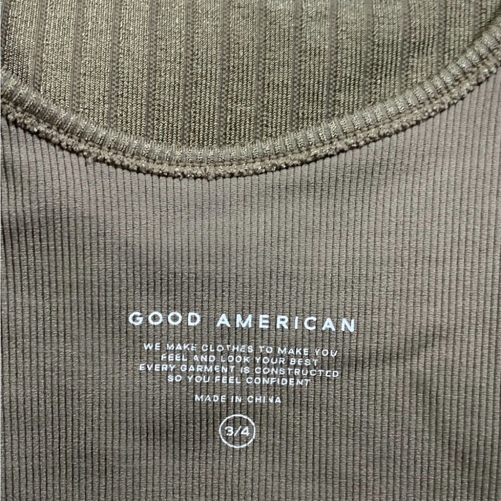 GOOD AMERICAN Shine Tank Bralette in Ribbed Nylon - Picture 8 of 13